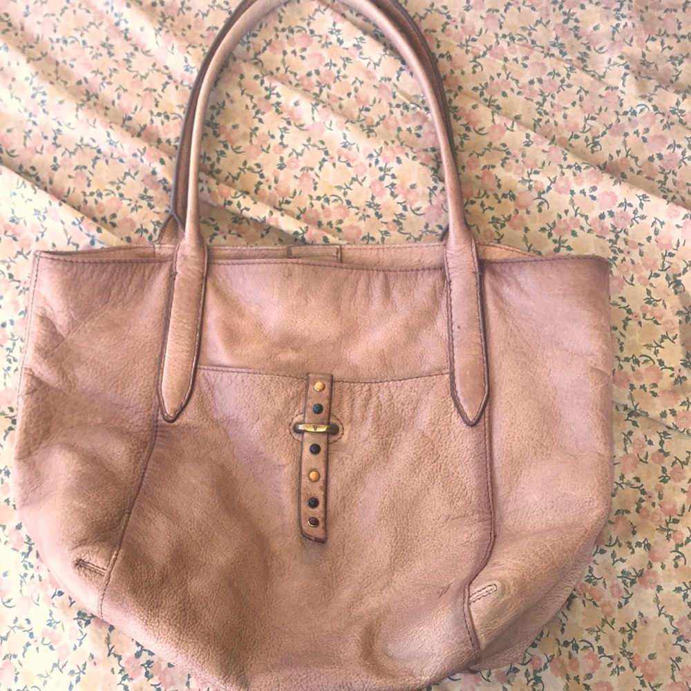 Frye Tan Leather Tote Bag